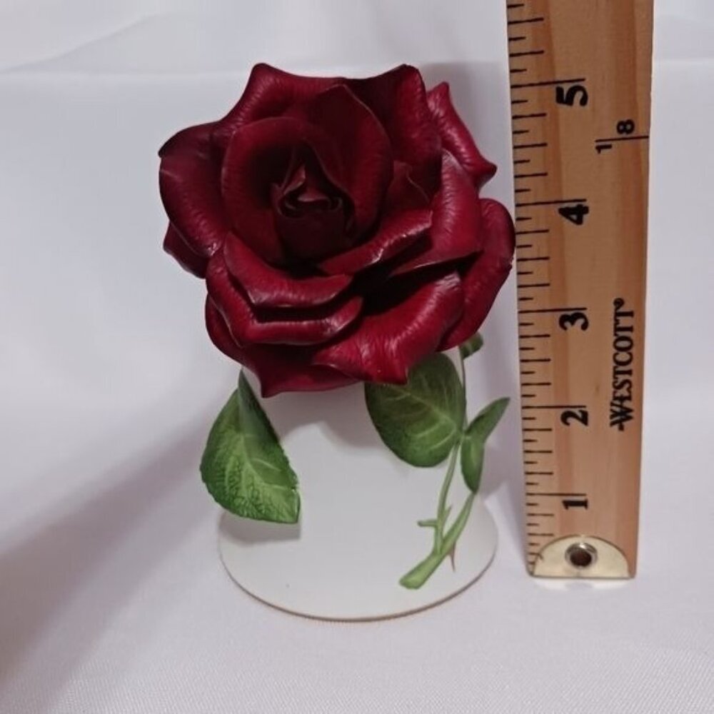 Franklin Mint Vtg The royalty rose bell 1984 - Picture 6 of 7